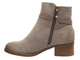 Botki damskie na wygodnym obcasie khaki Potocki 25-12738