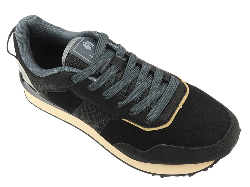 Sznurowane buty sportowe męskie czarne Inblu IU-15