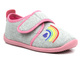 Miękkie kapcie, buty dziecięce z tęczą - BEFADO 902Y020, szare