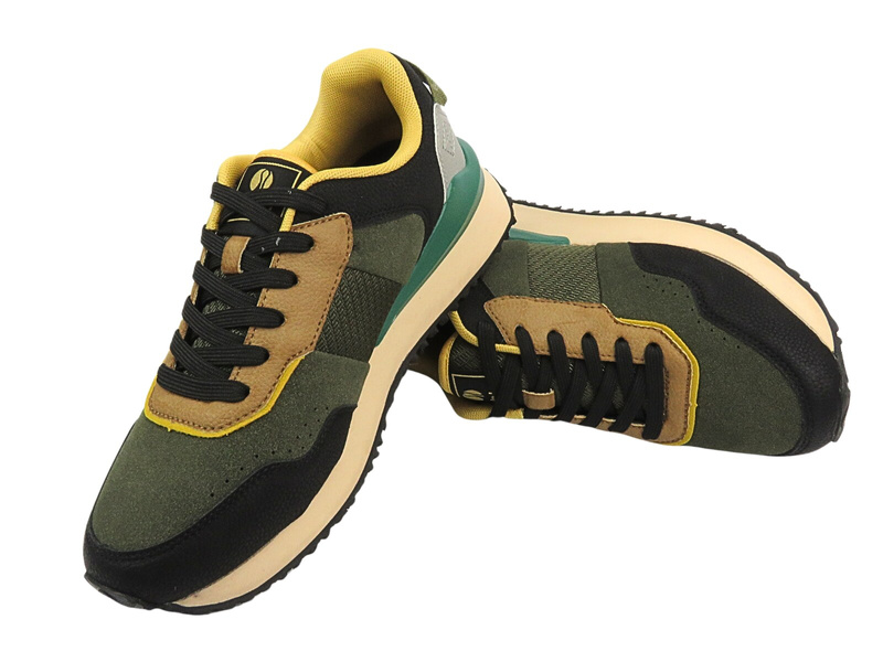 Sznurowane buty sportowe męskie zielone Inblu IU-15 