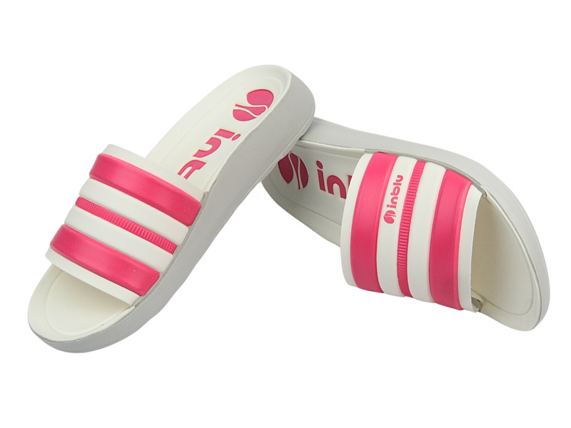 Klapki Damskie Sportowe - INBLU 067D002, Różowe