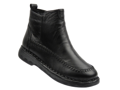 Skórzane botki damskie czarne Cambell 25-15304