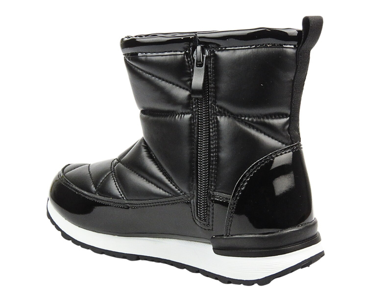 Śniegowce Dziecięce Na Rzepy AMERICAN CLUB ES 145/23 Czarne Na Rzepy