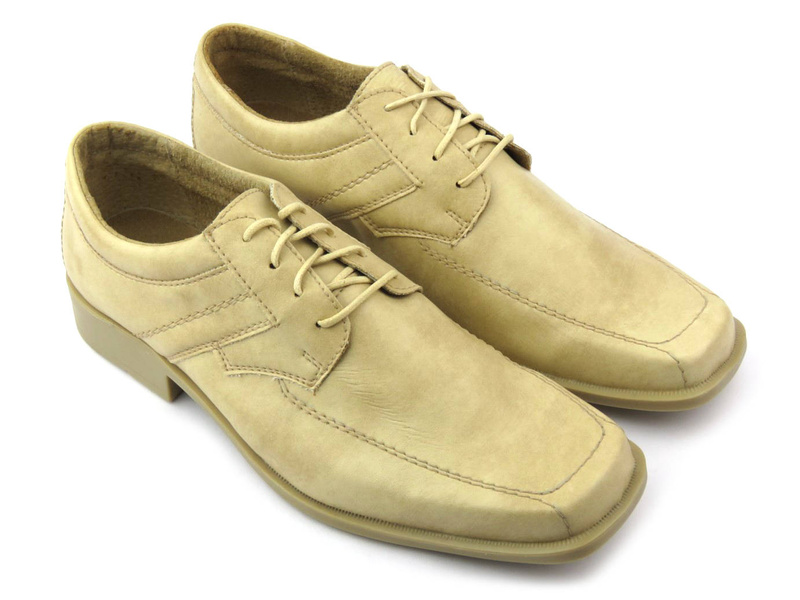 Półbuty męskie młodzieżowe marki Mido Noster 550, beżowe