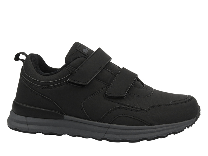 Sportowe buty męskie na rzepy czarne Inblu IU-19