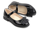 Lakierowane balerinki dziecięce z paskiem na rzep - WEESTEP R555954135, czarne
