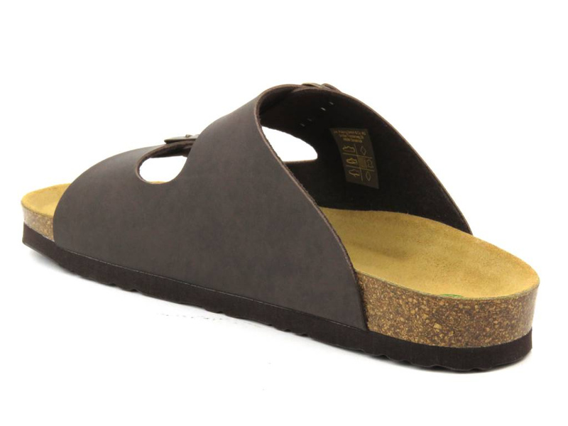 Wygodne klapki męskie klasyczne - Brinkmann 600275-2, brązowe