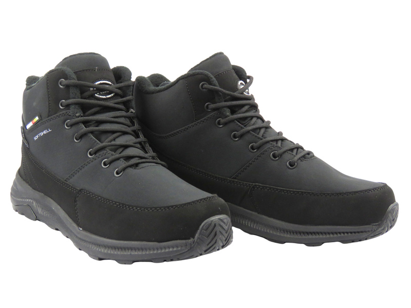 Męskie śniegowce ocieplane American Club SN 58/24, czarne