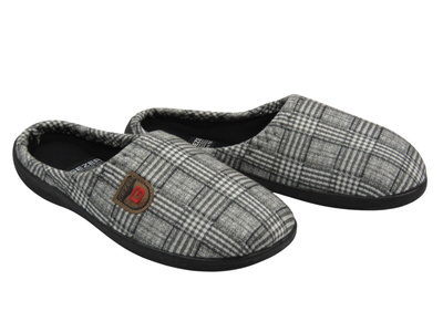 Miękkie kapcie męskie domowe szare Gezer G98A252