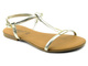 Sandały damskie VENEZIA LEP M345D, płaskie, złote