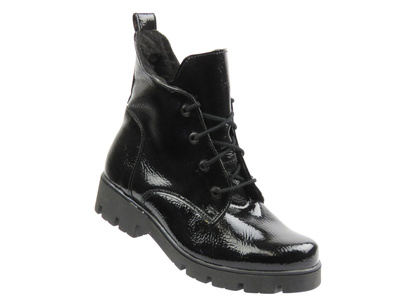 Botki, trzewiki dziecięce dziewczęce Kornecki 06921, czarne