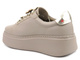 Sportowe buty damskie na platformie - CheBello 4292, beżowe