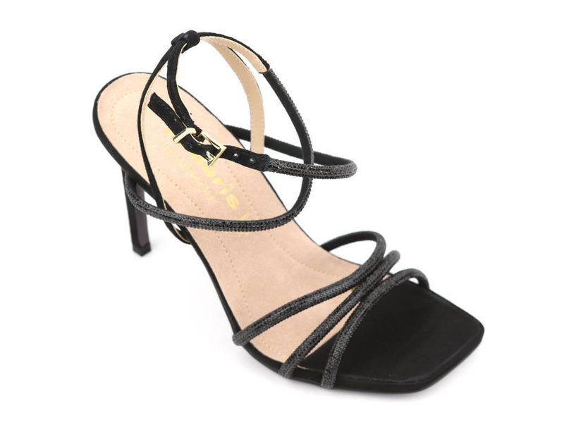 Eleganckie sandały damskie na szpilce - Tamaris 28371-20, czarne