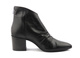 Skórzane, asymetryczne botki damskie Venezia TANIA F-30, czarne