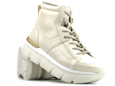 Ciepłe botki sportowe, śniegowce damskie - BUGATTI 431-A4432-5700, beżowe