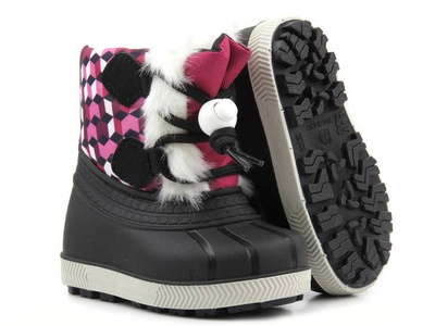 Śniegowce dziecięce ocieplane - Manitu 120001-43, różowe