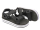 Sportowe sandały damskie na platformie- Lee Cooper LCW-24-05-2753L, czarno-białe