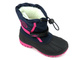 Śniegowce dziecięce ocieplane futerkiem - LEE COOPER LCJ-21-44-0522K, czarno-różowe