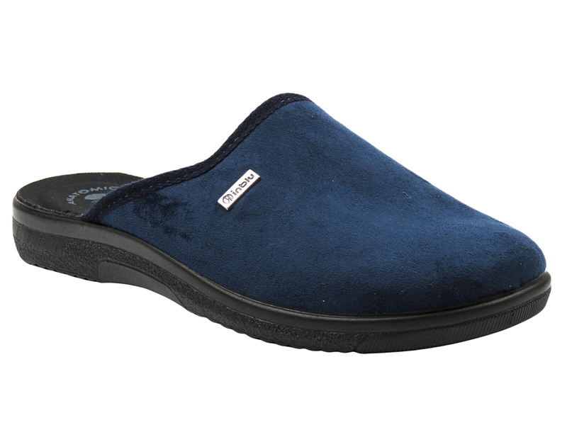 Wygodne kapcie męskie INBLU DG-75U, granatowe