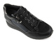 Czarne buty damskie sportowe na koturnie - INBLU IN000243
