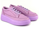 Fioletowe sneakersy damskie na platformie - VENEZIA 01801-71