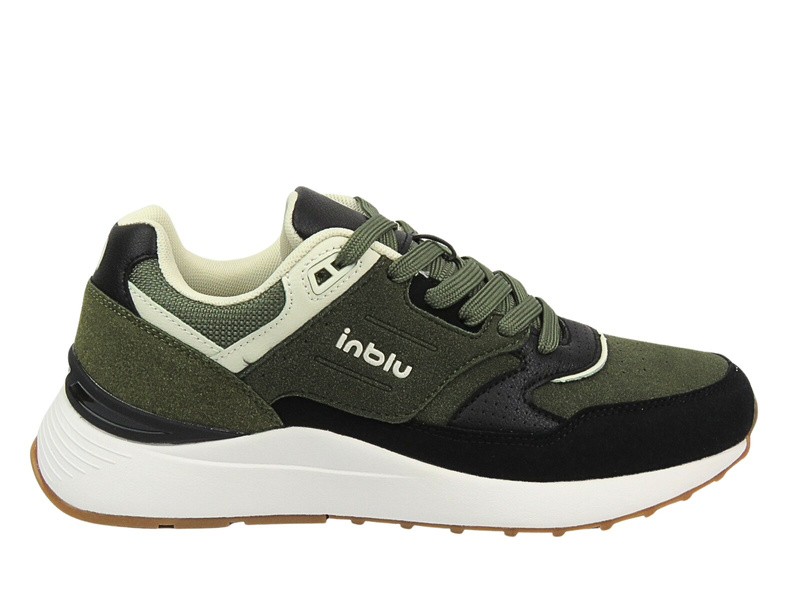 Sznurowane buty męskie sportowe zielone Inblu IU-13