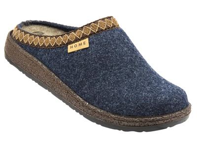 Kapcie damskie filcowe - Inblu NL-09, granatowe