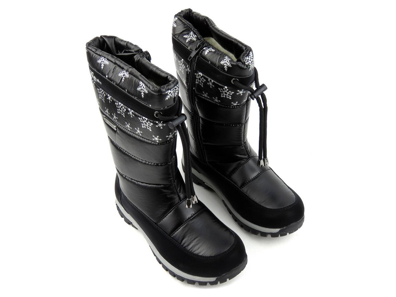 Śniegowce dziecięce Waterproof - WOJTYŁKO 21036, czarne