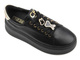 Sportowe buty damskie na platformie - CheBello 4292, czarne