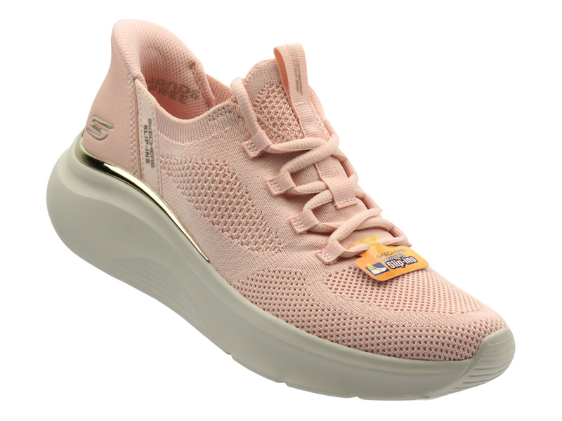 Buty sportowe damskie, adidasy - Skechers 117617, różowe