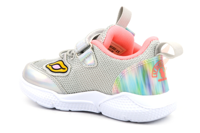 Sportowe buty dziewczęce - AMERICAN CLUB BD 22/22. szare