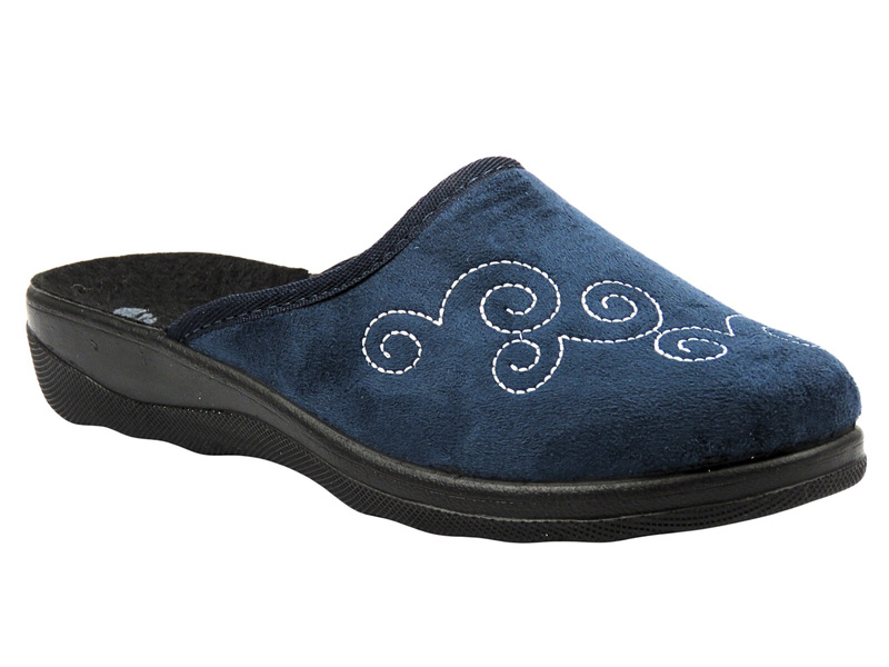 Wygodne kapcie damskie INBLU CA-5B, granatowe