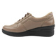 Wygodne półbuty damskie z naturalnej skóry Helios Komfort 460, khaki