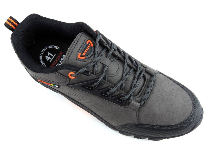 Niskie buty męskie trekkingowe - BADOXX MXC-8229, szare