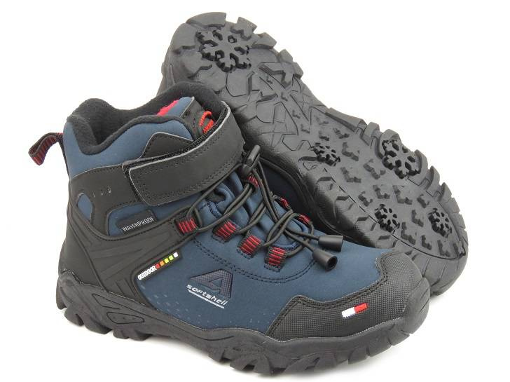 Śniegowce dziecięce, buty zimowe AMERICAN CLUB WT 65/22 WT 108/22 i WT 65/23, granatowe