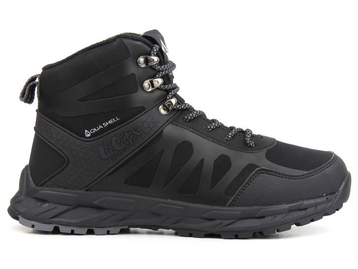 Ciepłe buty męskie trekkingowe z AQUA SHELL - LEE COOPER 22-01-1402M, czarne
