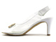 Sandały damskie z silikonową cholewką - YOLANDA 2112, białe