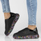 Skórzane sneakersy damskie Filippo DP4480/23, czarne