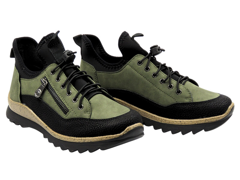 Buty damskie - UNISOFT 25PB02-9520, zielone