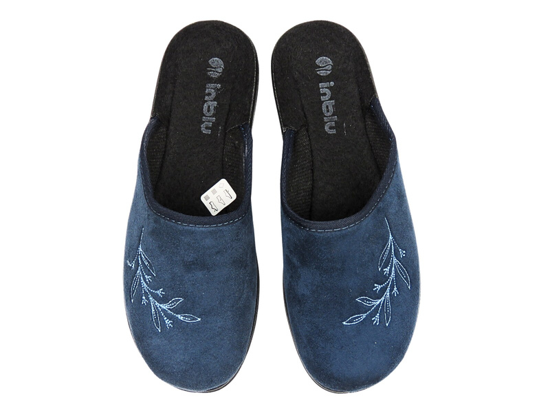 Wygodne kapcie damskie INBLU CA-1D, granatowe