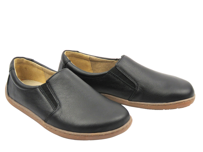 Barefooty, półbuty damskie czarne Helios Komfort 452