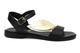 Sandały damskie z ozdobnym liściem - Agxbut 806, czarne