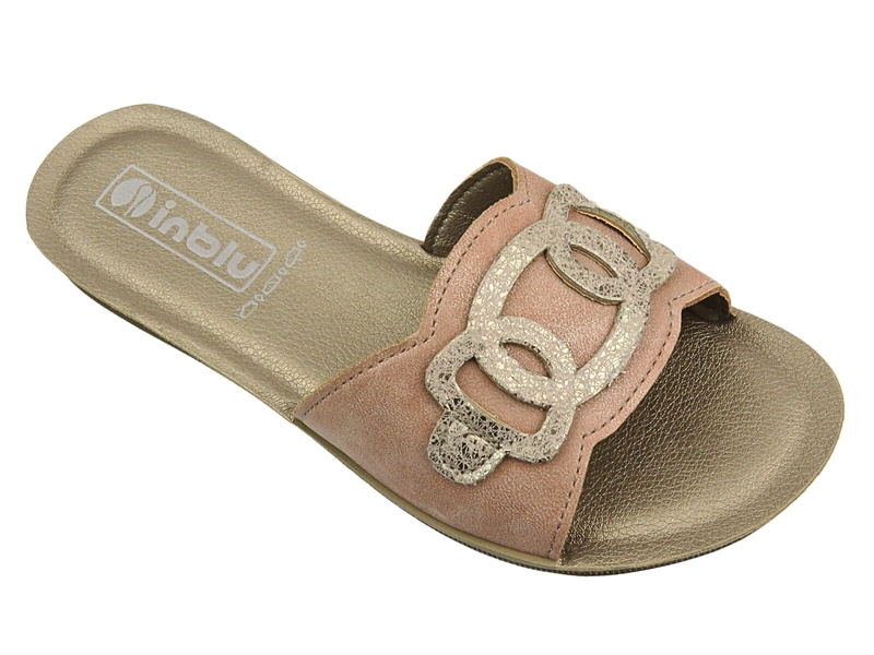 Klapki Damskie INBLU PONZA Różowe Wsuwane