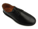 Skórzane półbuty męskie - Waldi 925A, czarne