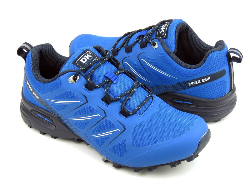 Buty męskie sportowe, adidasy dla biegaczy - DK Speed Grip VB16763, niebieskie