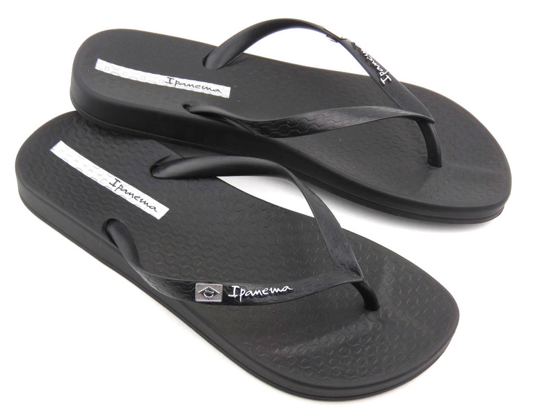Gumowe japonki damskie IPANEMA 82932, czarne