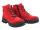 Ocieplane botki damskie - Potocki 25-19317, czerwone