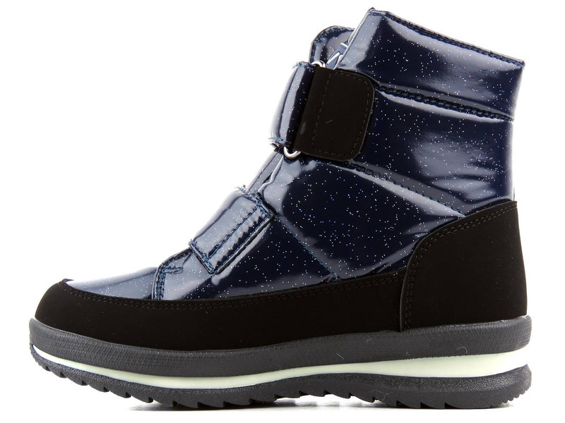Śniegowce dziecięce z błyszczącym brokatem - WEESTEP R292958801BL, niebieskie