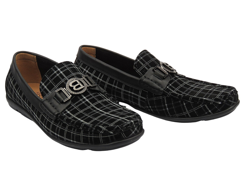 Wysokogatunkowe mokasyny męskie czarne JOHN DOUBARE 4D01-5-S21/B1