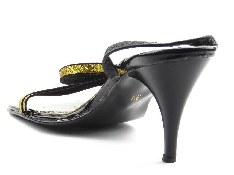 Sandały damskie na szpilce IGA 171, złote